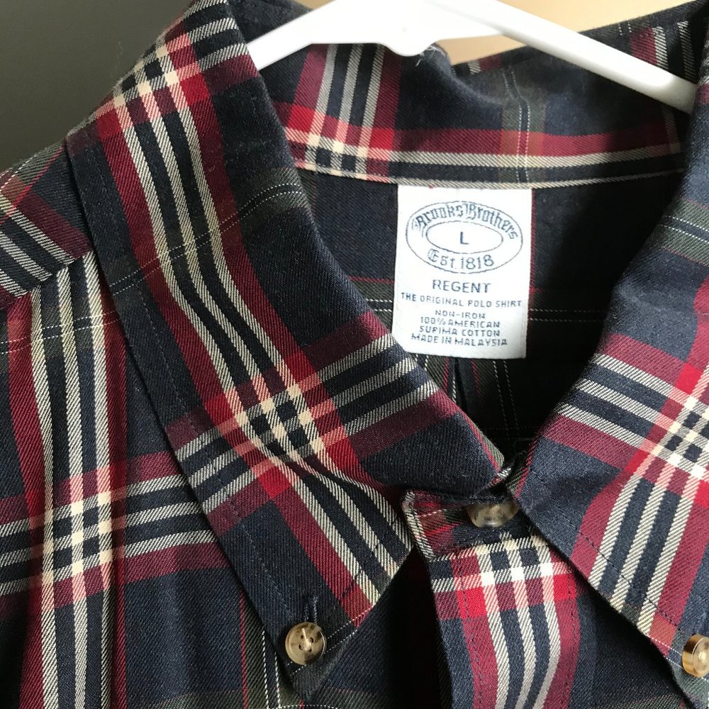Brooks Brothers Plaid Button Down Size Large